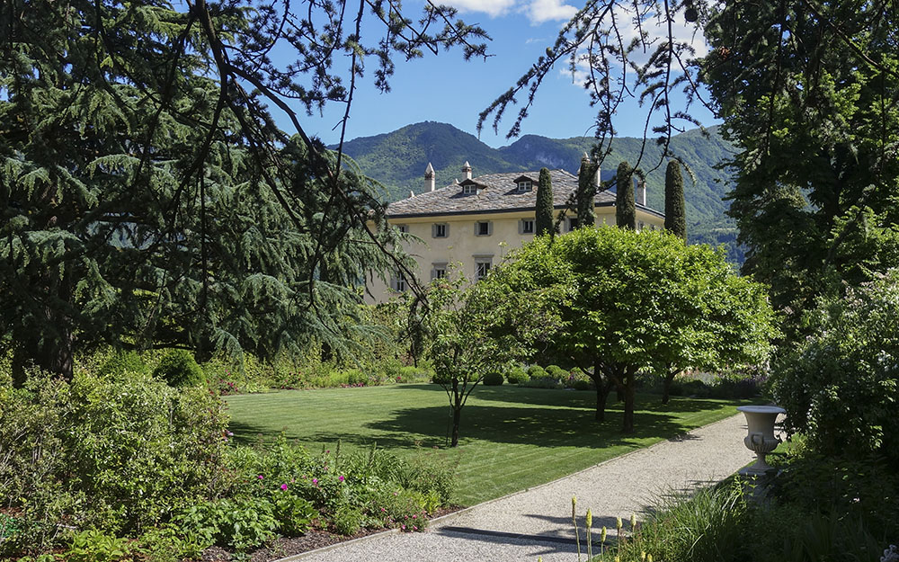 Landscape design at  Villa Balbiano Lake Como