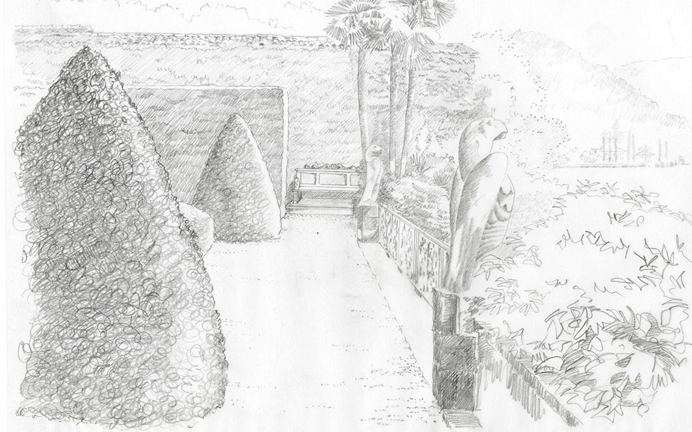 Landscape design at balbiano