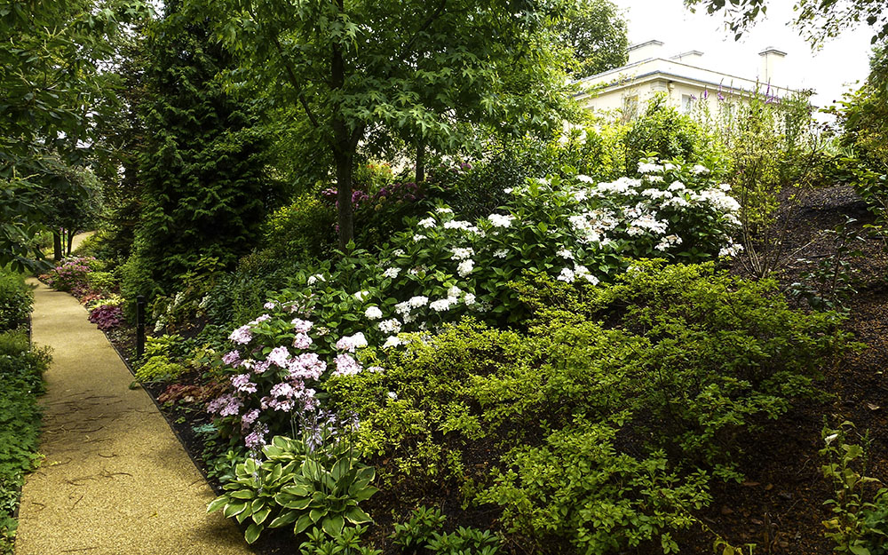 Landscape design at Hanover Lodge London