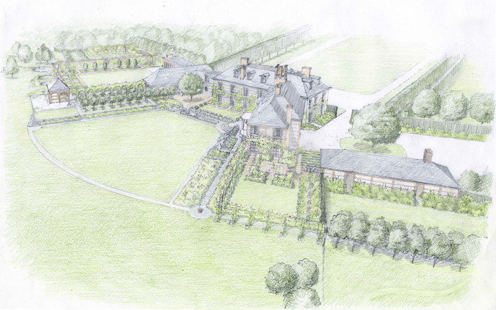 Landscape design at Ramsbury, Wiltshire