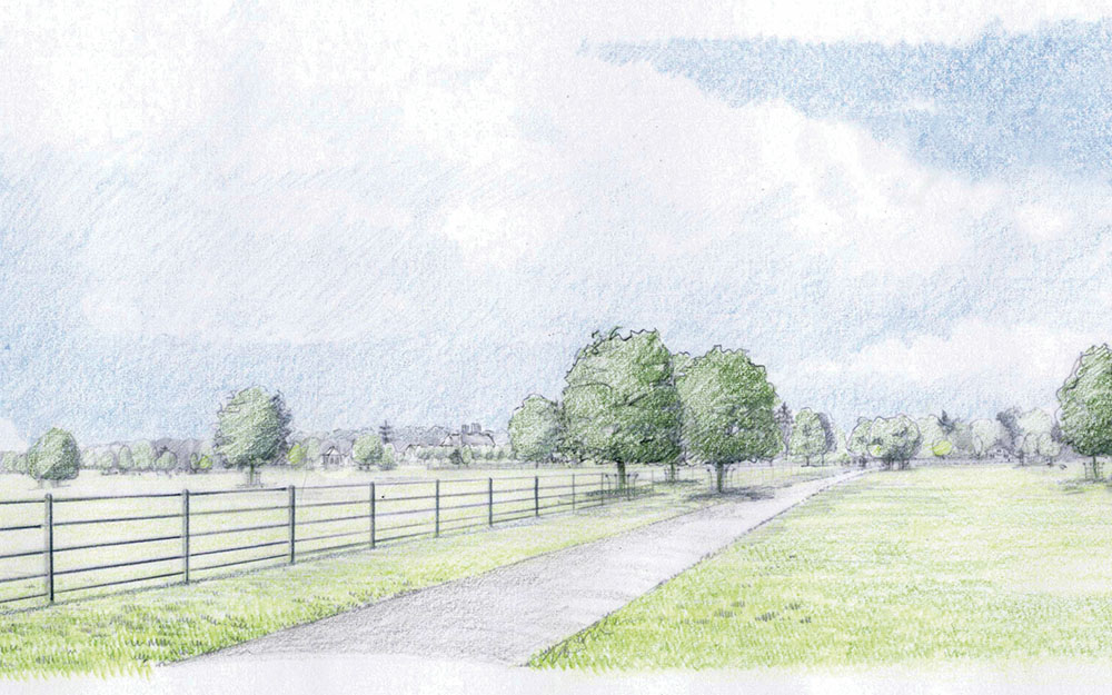 Landscape design at Ramsbury, Wiltshire