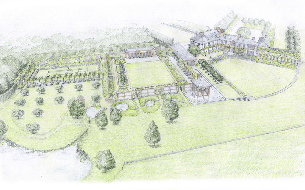 Landscape design at Ramsbury, Wiltshire