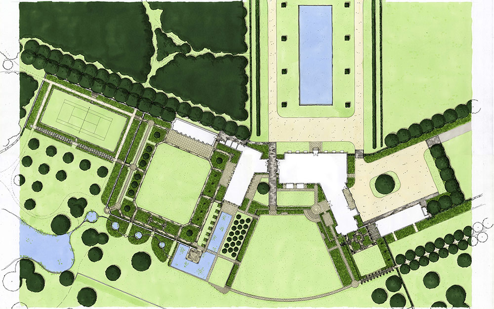 Landscape design at Ramsbury, Wiltshire