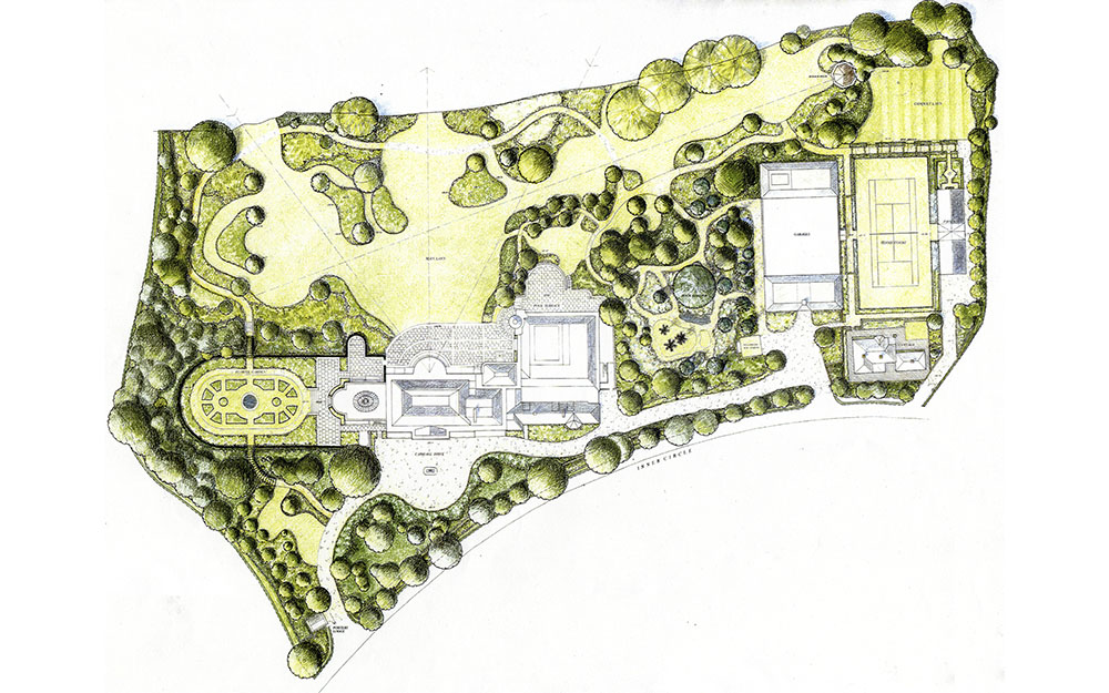 Landscape design at the Holme Regents Park  London