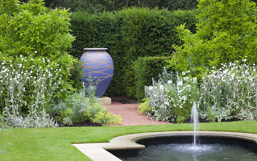 Landscape design at a private garden in Sunningdale