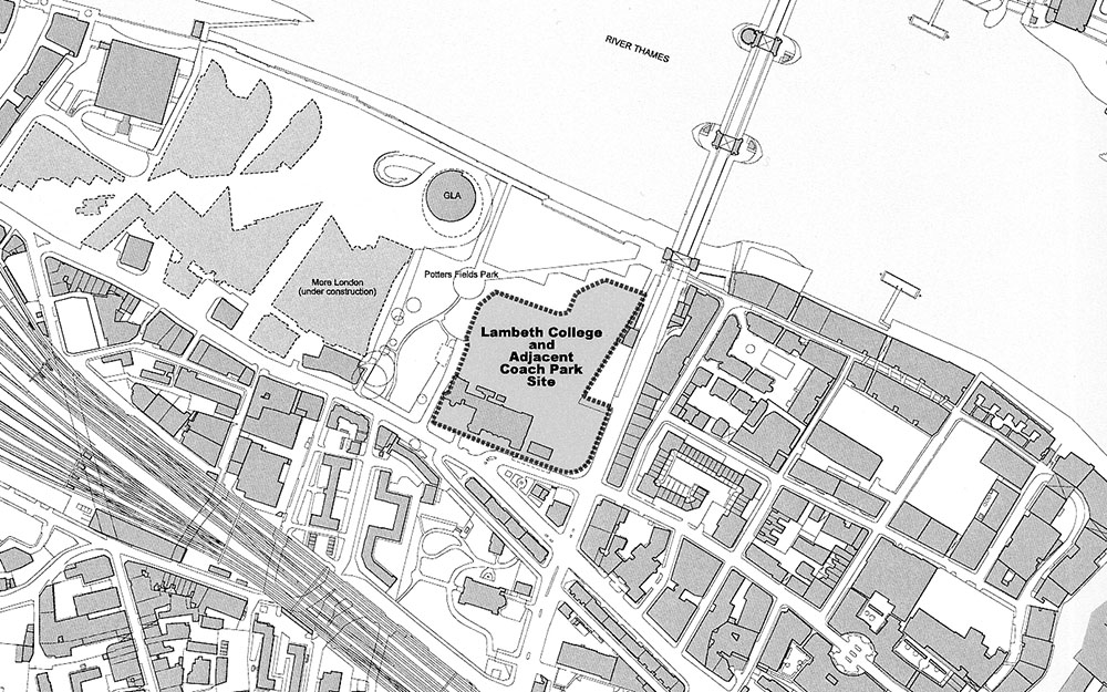 Expert Landscape Evidence at planning inqiry Lambeth College & Potters Fields