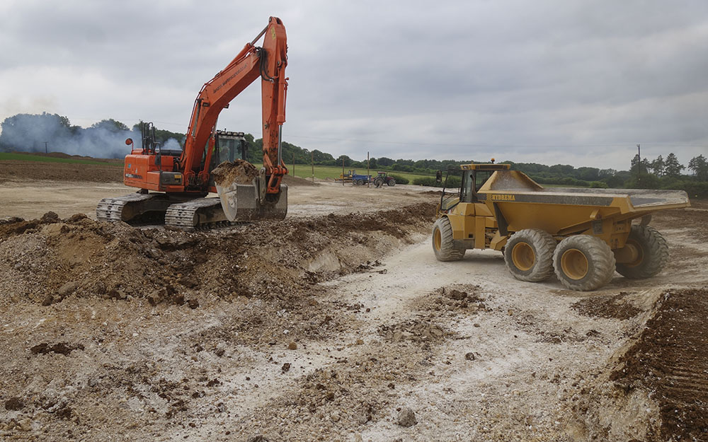 Landscape design -  on site works