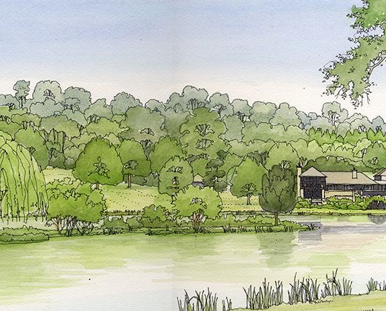 landscape planning Bayham Lake Estate Kent